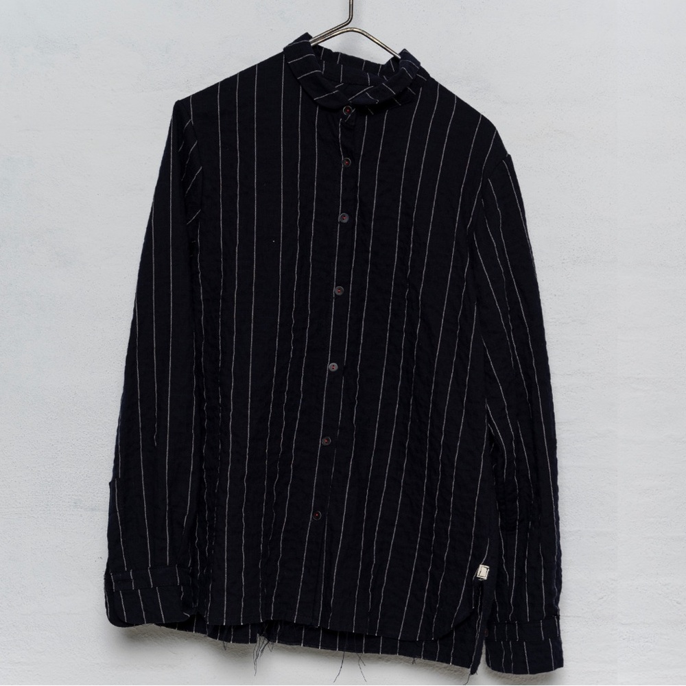 Caliss shirt - Navy & White Stripe